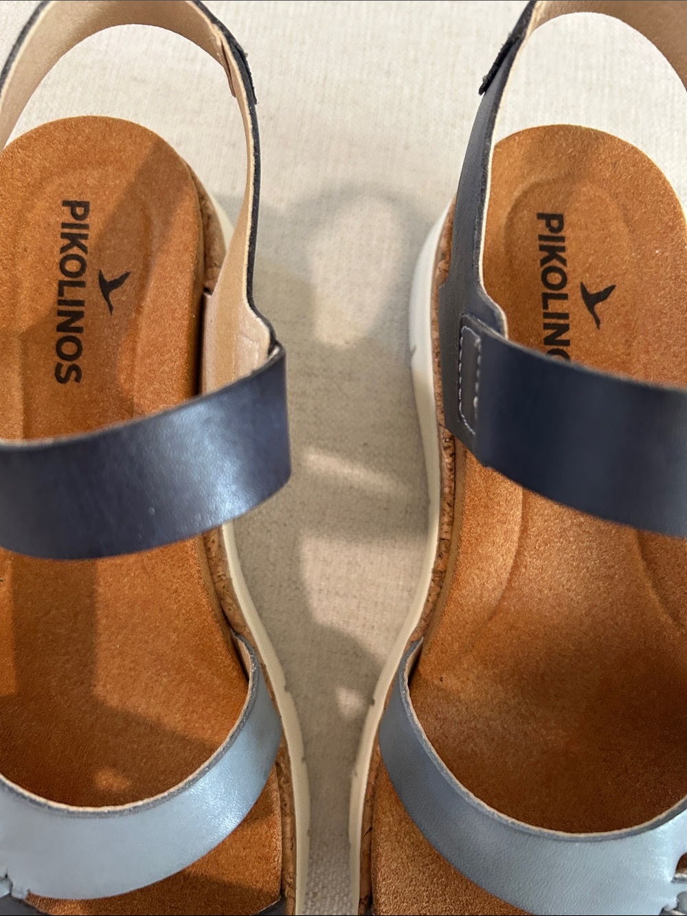 Pikolinos Palma Wedge Sandal, Denim, Size EU41/US10-10.5, NWOT Display pair - Picture 10 of 11